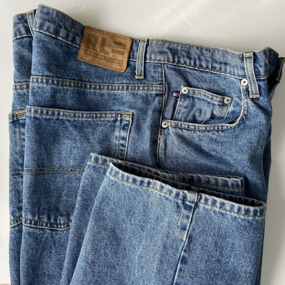 Ralph Lauren Polo 90s RL 67 Loose Jeans 36x30 - GREAT Condition - Picture 3 of 9